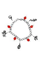 Twilight Red with Charms Bracelet