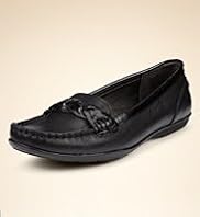 Footglove™ Original Leather Plait Trim Loafers