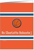 Go Charlotte Bobcats ! - Support card of basketball team. Card