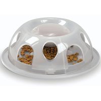 SmartCat Tiger Diner Portion Control Natural Plastic Cat Dish-