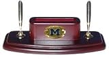 NCAA Michigan Wolverines Business Card & Pen Holder Desk Set