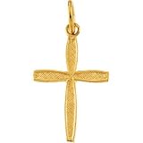 14K Yellow Gold Child's Cross Pendant