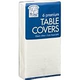 Bakers & Chefs White 3-Ply Banquet Paper Poly Disposable TableCloth 54