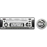 Pyle 1.5 DIN Marine DVD/CD/MP3 Player Receiver With Weatherband Radio