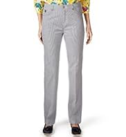 Per Una Roma Straight Leg Self-Striped Jeans