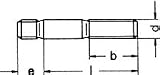 (3pcs) Metric DIN 939 M20X70 Metric Stud Bolt 5.8 Steel plain finish Ships Free in USA
