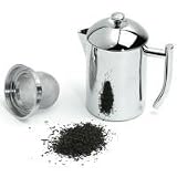 Frieling 0110 Tea Maker with Infuser Basket, Stainless Steel Mirror Finish