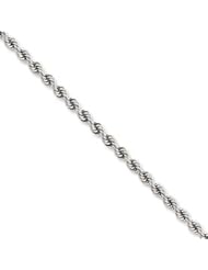 14k Gold White Gold 4.0mm Handmade Regular R 30 Inches