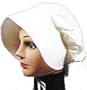 White Pioneer Colonial Bonnet