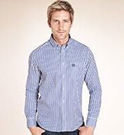 Big & Tall Blue Harbour Pure Cotton Striped Oxford Shirt
