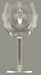 Individually Hand Etched Fleur De Lis Ring Red Wine Glass 7 1/4"H Set / 4