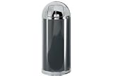 Round Trash Container With Swing Top Lid