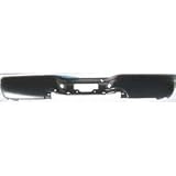 Rear Black Bumper 97-04 Ford F150 F250 Pickup Truck 97 98 99 00 01 02 03 04 1997 1998 1999 2000 2001 2002 2003 2004 Back Paintable Bumper