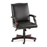 IMAGE OF HON 6571NSL11 Jackson 6570 Series Executive High-Back Swivel and Tilt Chair, Black Leather