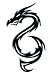 Tribal Dragon Temporary Tattoo