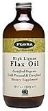 Flora Certified Organic High Lignan Flax Oil, 17 fl oz (500 ml) by ClubNatural