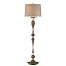 Turned Candlestick Faux Wood Floor Lamp