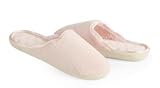 ISOTONER Women's PillowStep Microterry Clog Slipper,Pink,8 1/2 - 9