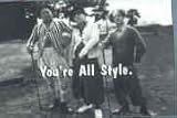 Golf Three Stooges Puzzle Postcard