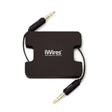 iWires 3.5mm to 3.5mm Retractable Stereo Cable 0.8m - Black
