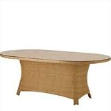 Montego Bay Oval Umbrella Table - Wicker Patio Furniture