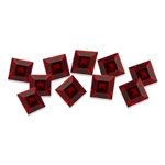 5.00 Cts of 4x4 mm Square Step Cut Matching Loose Garnet (10 pcs set) Gemstones