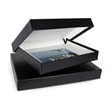 Archival Methods Onyx 20 x 24 x 2 Portfolio Box, 20-1/8 x 24-1/8, Black Buckram / White Lining.