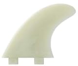 FCS M5 Glass Flex Surfboard Tri-fin Set- White