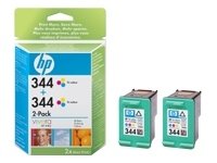 Childrens Toyshop  Electronics : HP 344 2-pack Tri-color Inkjet Print Cartridge C9505EE