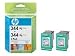 HP 344 2-pack Tri-color Inkjet Print Cartridge C9505EE