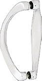 CRL 6 Satin Chrome Back-to-Back Sculptured Solid Pull Handle