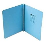 Universal 80572 11x8.5 Cloth-Bound Hinges Pressboard Report Cover (Light Blue)
