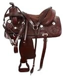 Western Leather Horse Pleasure Trail Saddle Tack 15-17