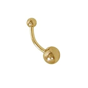 14k Gold Plated Belly Button Ring