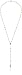 CB Silver Plated 7MM Multi Color Glass Bead with Divine Mercy Centerpiece Rosary Necklace, 18