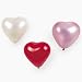 12 ct - Latex Pearlized Heart Shaped Balloons