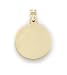 14k Round Disc Pendant