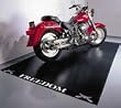 Motorcycle Mat 10X5 Heavy Duty Grade Freedom Logo - Black