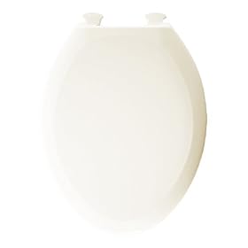 Buy Bemis 1200SLOW006 Plastic Elongated Toilet Seat with Whisper Close Hinges, Bone by Bemis now!
