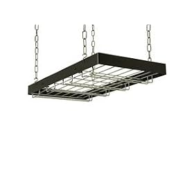 Rogar Hanging Wine Glass Rack - Black/ Chrome by Rogar
