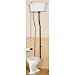 Sunrise Specialty Victorian Pull Chain Toilet, Porcelain Tank and Bowl