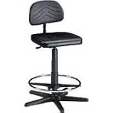 Economy Workbench Chair with Foot Ring- Black