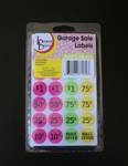 Garage Sale Labels -Bright Colors - Pack of 2 840 Labels!!