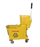 Magnolia Brush 6035-3 35 Qt. Plastic Mop Bucket With Wringer