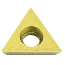 Dorian Tool TDEX Multilayer Coated Carbide Dovetail Triangle Milling Indexable Insert, 0.0156" Nose Radius, General Purpose Chip Breaker for Ferrous Metals, 3/8" Insert, 1/8" Thick (Pack of 10)