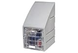6 Tier Plastic Lockers With Clear Door - Sloped Top 12 X 15 X 12 Gray