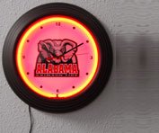 New University College Team Sports Neon Clock Sign Lamp
