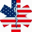 American Flag Star of life sticker