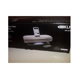 KLH MR-800i Stereo Docking System for iPhone iPod with Integrated Passive subwoofer by