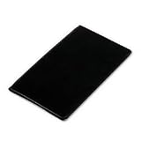 Classic Vinyl Business Card File Book, 72 Capacity, Black SAM81030